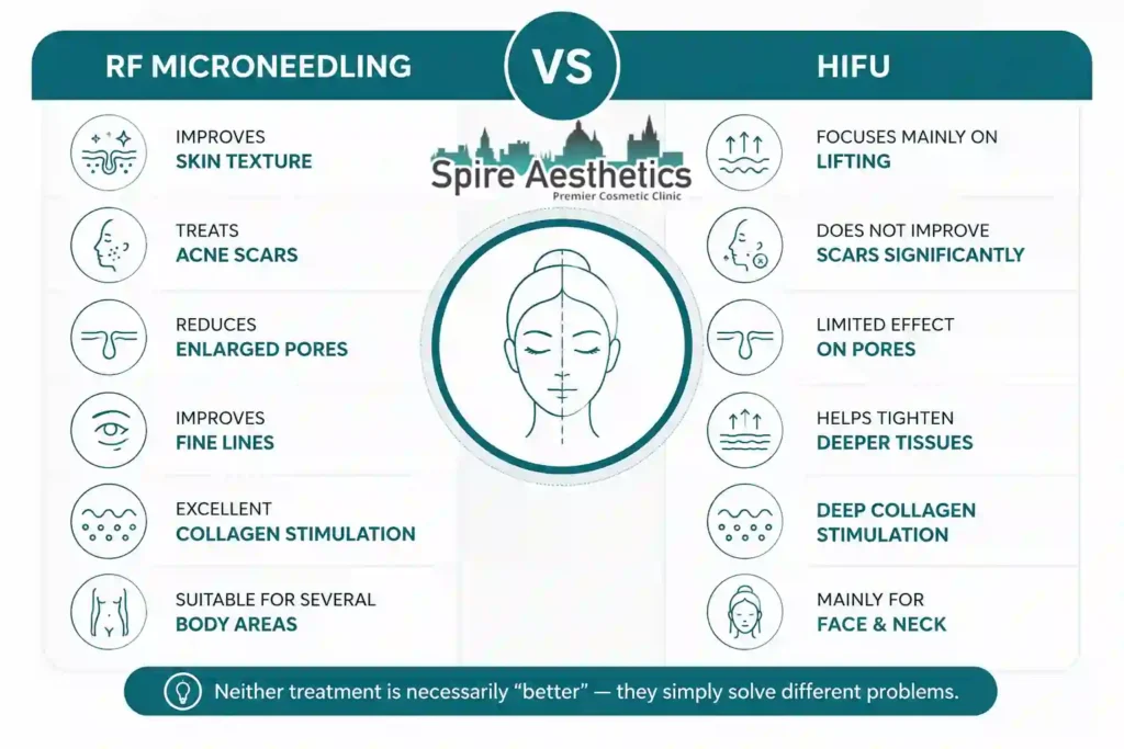 RF Microneedling vs HIFU: Which Treatment Gives Better Results Daventry?